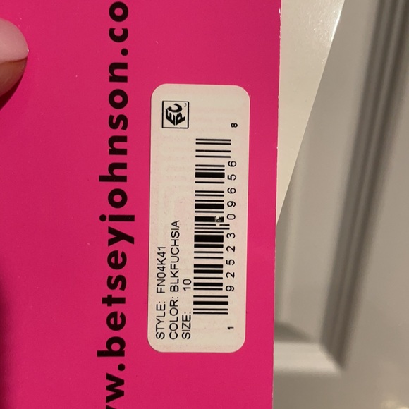 Black & dark pink dress - Picture 5 of 5